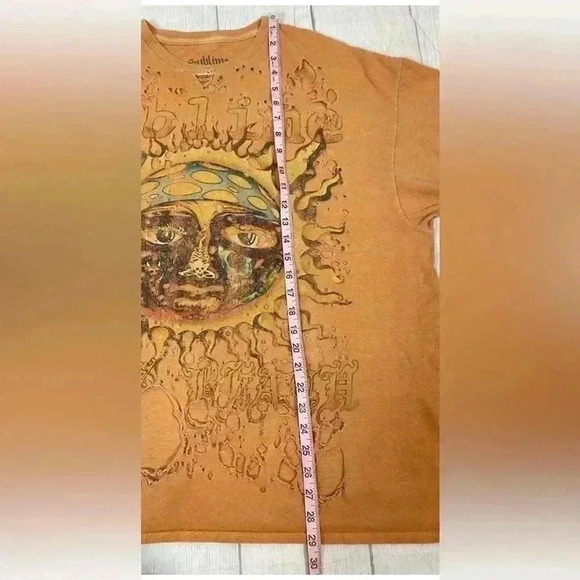 Sublime Long Beach Sun Orange Destroyed Oversized Tee T Shirt Top Rock 90’s S M - Picture 10 of 14